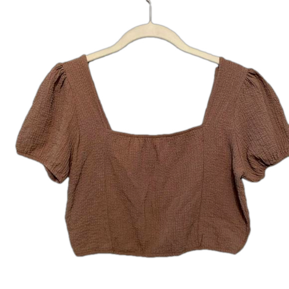 LOVE STREAK CAMEL CROP SIZE  M